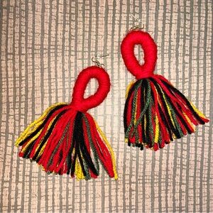 Crochet Earrings 4.5 inch length